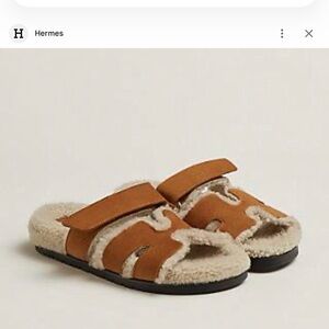 Brand new scherling chypre in natural and ecru. Size 40.5